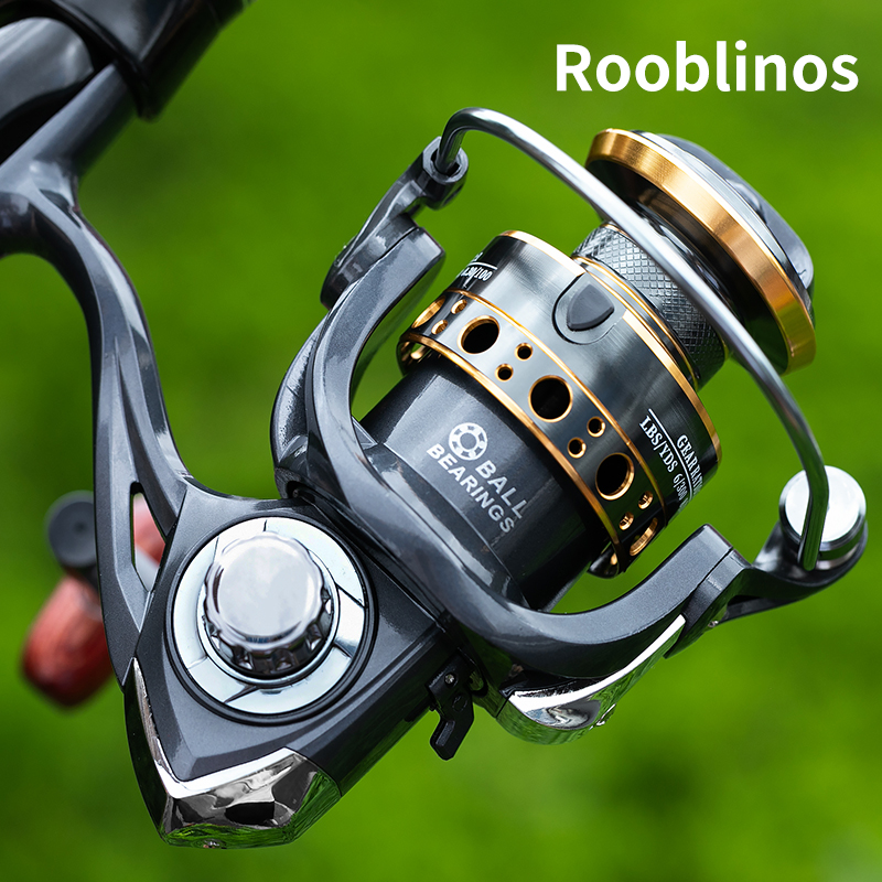Surf Reel - Rooblinos BK Spinning Fishing Reels สําหรับน้ําเค็มน้ําจืดโลหะ